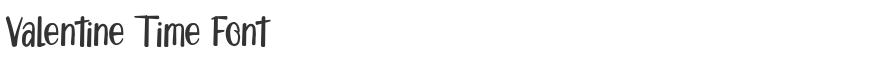 Valentine Time Font