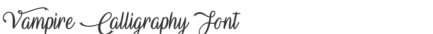 Vampire Calligraphy Font