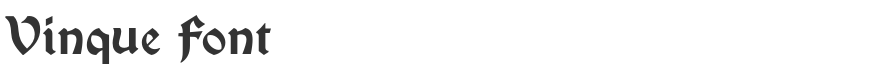 Vinque Font