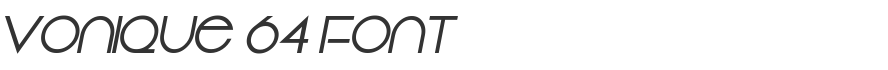 Vonique 64 Font