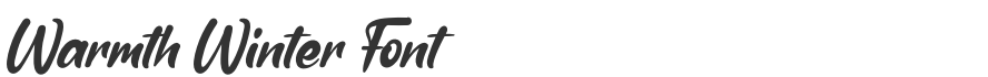 Warmth Winter Font