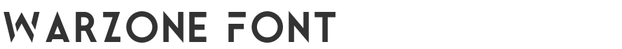 Warzone Font