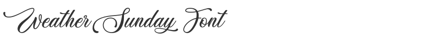 Weather Sunday Font