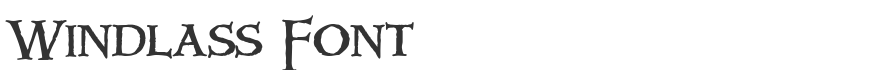 Windlass Font