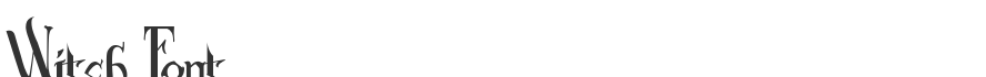 Witch Font