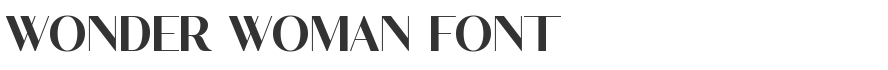 Wonder Woman Font