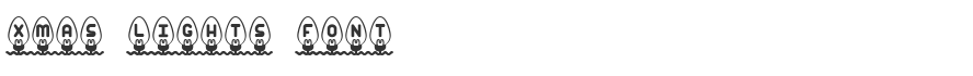 Xmas Lights Font
