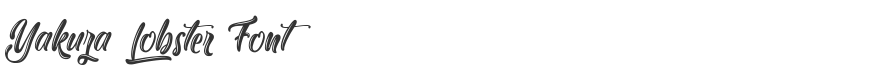 Yakuza Lobster Font