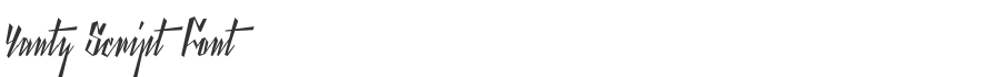 Yanty Script Font