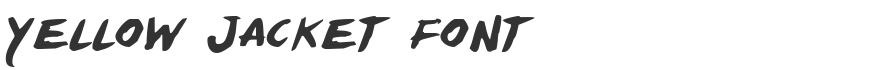 Yellow Jacket Font