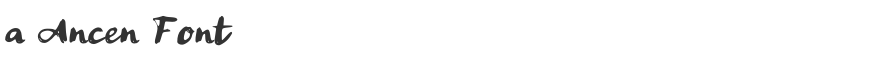a Ancen Font