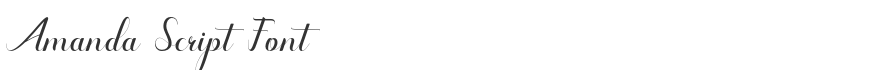 Amanda Script Font