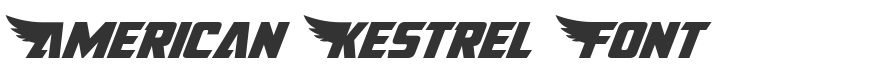American Kestrel Font