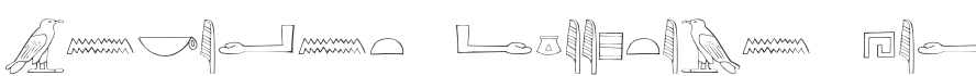 Ancient Egyptian Hieroglyphs Font