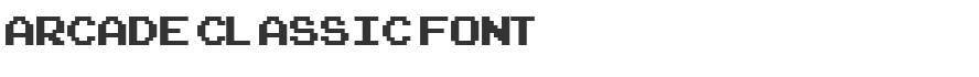 Arcade Classic Font