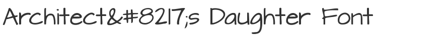 Architect’s Daughter Font