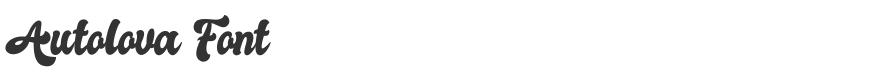 Autolova Font