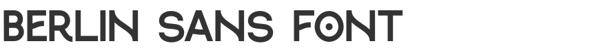 Berlin Sans Font