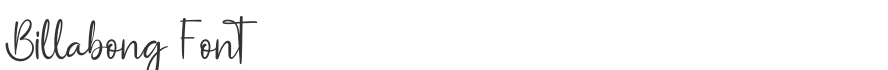 Billabong Font