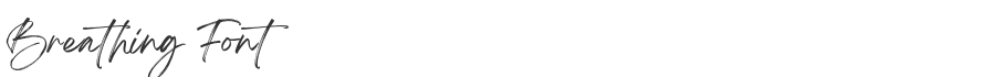 Breathing Font