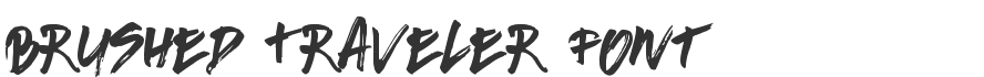 Brushed Traveler Font