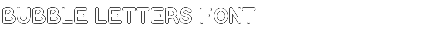Bubble Letters Font