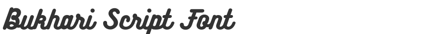 Bukhari Script Font
