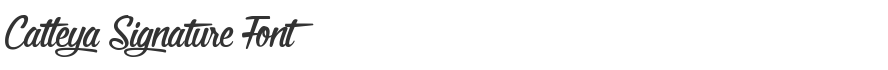 Catleya Signature Font