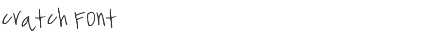 cratch Font