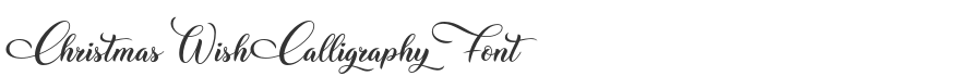 Christmas Wish Calligraphy Font