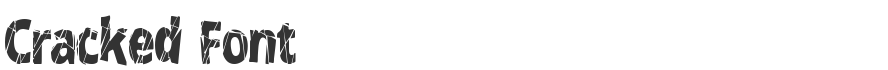 Cracked Font