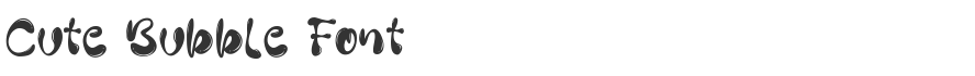 Cute Bubble Font