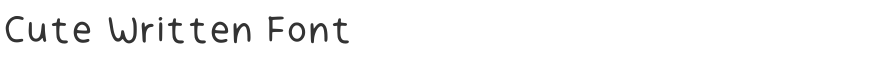 Cute Written Font