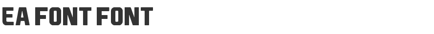 EA Font Font