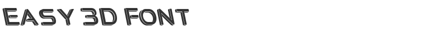 Easy 3D Font
