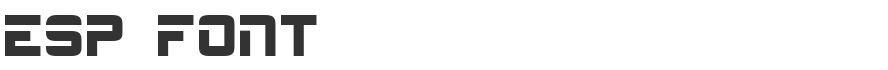 ESP Font