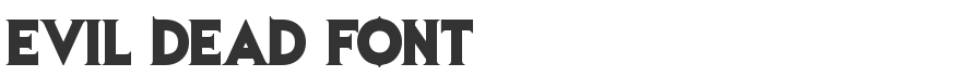 Evil Dead Font