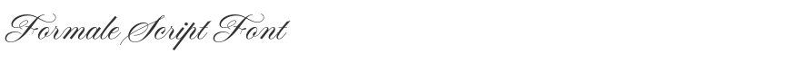 Formale Script Font