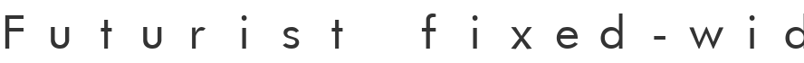 Futurist fixed-width Font