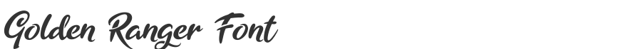 Golden Ranger Font
