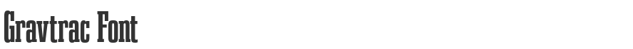Gravtrac Font