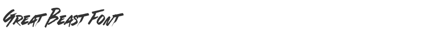 Great Beast Font