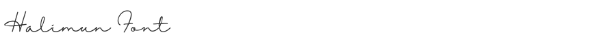 Halimun Font
