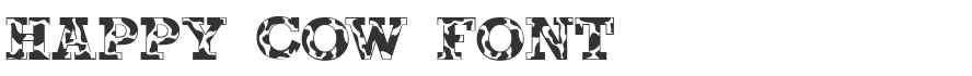 Happy Cow Font