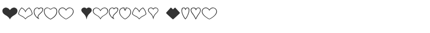 Heart Shapes Font