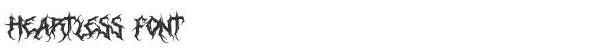 Heartless Font
