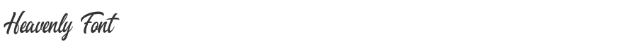 Heavenly Font