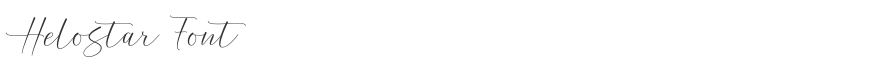 Helostar Font
