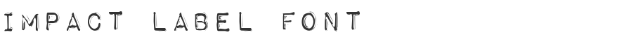 Impact Label Font