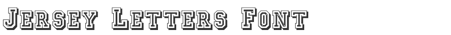 Jersey Letters Font